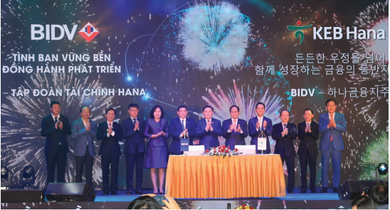                                     KEB Hana Bank chính thức trở thành cổ đông chiến lược nước ngoài của BIDV