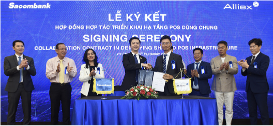                                    Sacombank và công ty cổ phần Alliex Việt Nam ký kết hợp tác triển khai hạ tầng Pos dùng chung