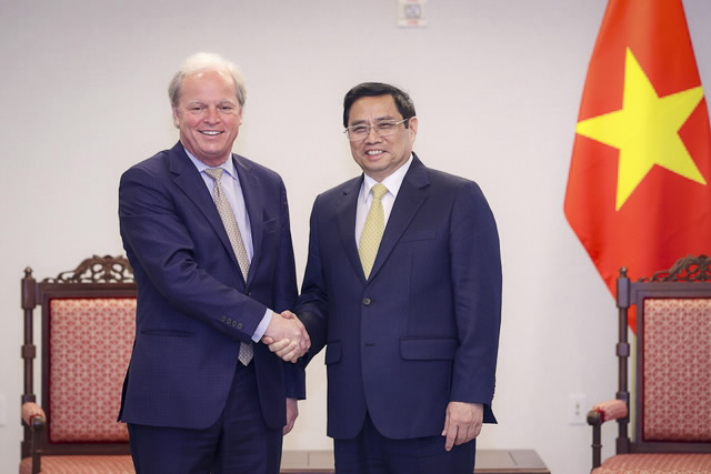 Thống đốc Nguyễn Thị Hồng tham dự buổi tiếp và làm việc của Thủ tướng Chính phủ với Ông Axel Van Trotsenburg, Tổng Giám đốc Điều hành Ngân hàng Thế giới (WB)