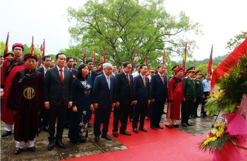 Lãnh đạo Đảng, Nhà nước dâng hương tưởng niệm các Vua Hùng