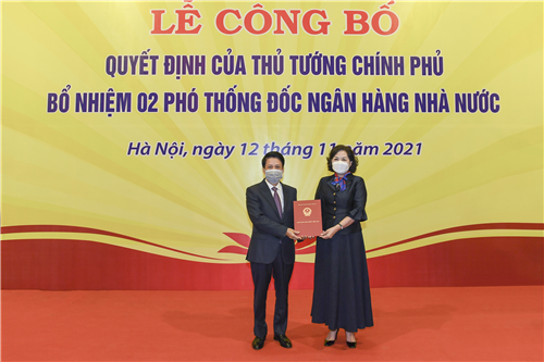                                     Công bố Quyết định bổ nhiệm hai Phó Thống đốc Ngân hàng Nhà nước Việt Nam 