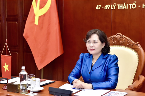                                     Thống đốc Nguyễn Thị Hồng tham dự Phiên họp các Thống đốc Ngân hàng Thanh toán Quốc tế tháng 3/2021