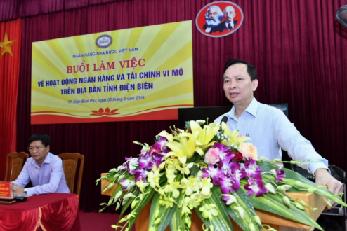                                     Phó Thống đốc Đào Minh Tú làm việc về hoạt động ngân hàng và tài chính vi mô tại Điện Biên