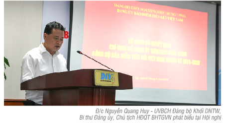                                     Hội nghị Ban Chấp hành (mở rộng) Đảng bộ Bảo hiểm Tiền gửi Việt Nam nhiệm kỳ 2015-2020
