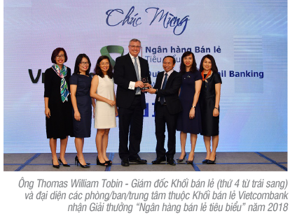 
                                    Vietcombank nhận giải thưởng “Ngân hàng bán lẻ tiêu biểu” năm 2018