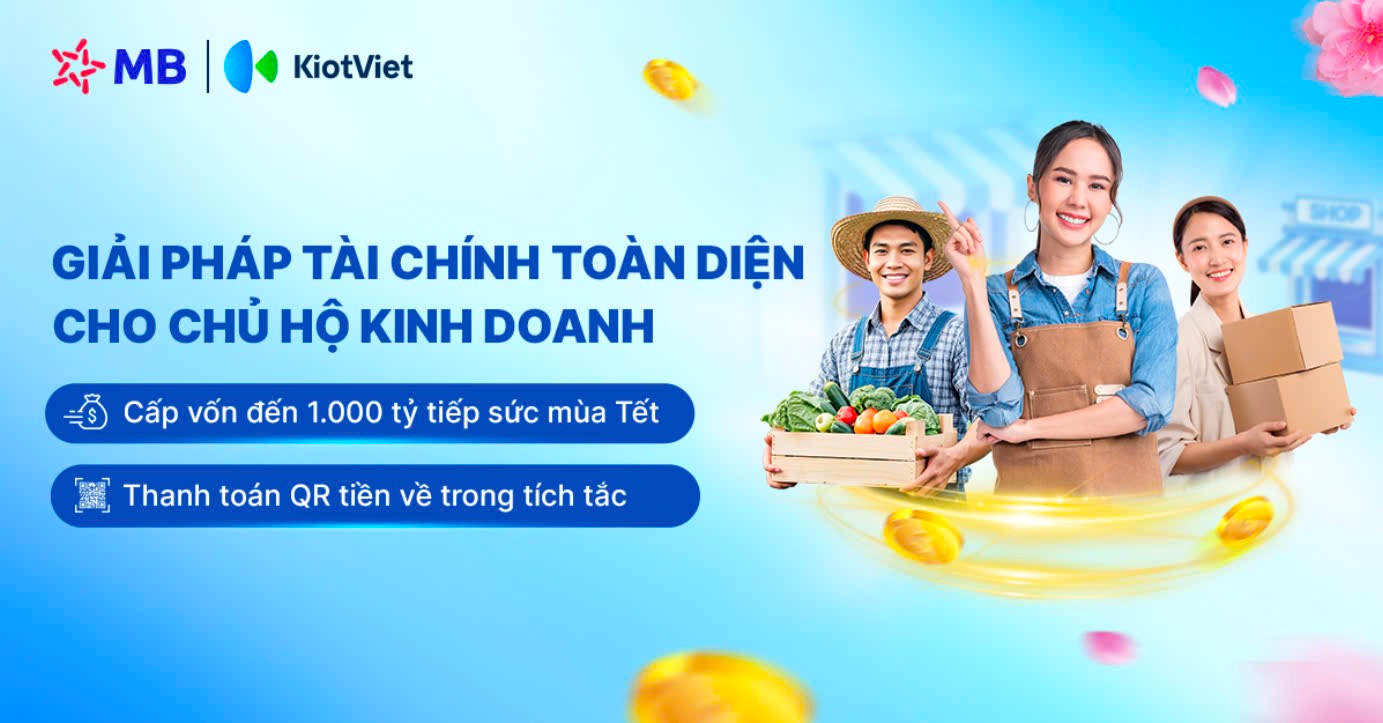 MB cùng KiotViet đem lại giải pháp tài chính toàn diện tiếp sức cho hộ kinh doanh mùa Tết 2025  