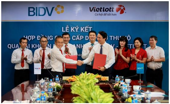 BIDV và Vietlott ký kết hợp đồng dịch vụ thu hộ qua tài khoản định danh