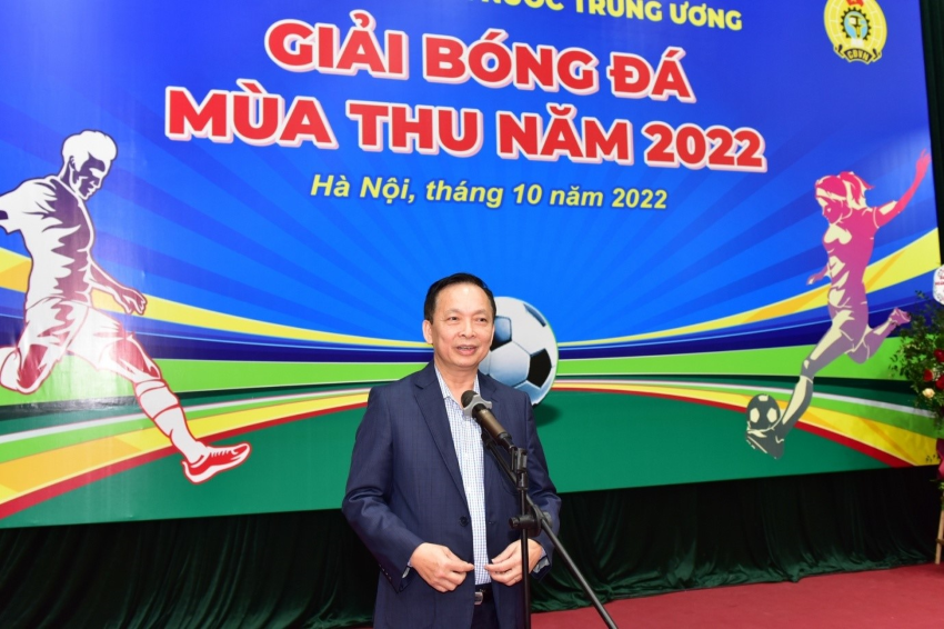 Công đoàn Cơ quan Ngân hàng Nhà nước Trung ương tổ chức Giải bóng đá mùa Thu năm 2022