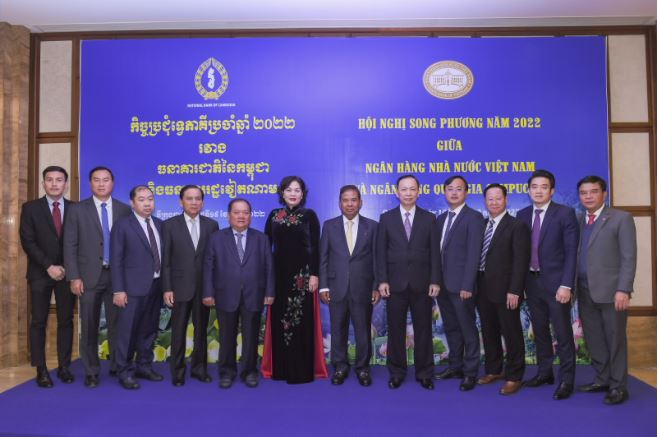 Hội nghị Hợp tác Song phương năm 2022 giữa Ngân hàng Nhà nước Việt Nam và Ngân hàng Quốc gia Campuchia