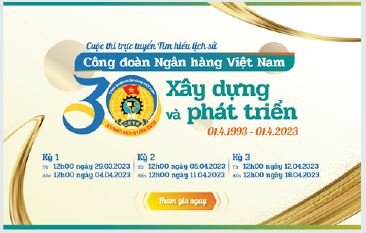Cuộc thi trực tuyến tìm hiểu lịch sử 30 năm thành lập Công đoàn Ngân hàng Việt Nam