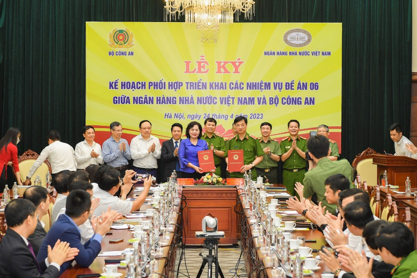 Ngân hàng Nhà nước Việt Nam và Bộ Công an phối hợp triển khai thực hiện các nhiệm vụ Đề án 06