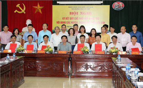                                     Ký kết Quy chế phối hợp công tác giữa NHNN chi nhánh tỉnh Hà Nam với UBND các huyện, thành phố trên địa bàn
