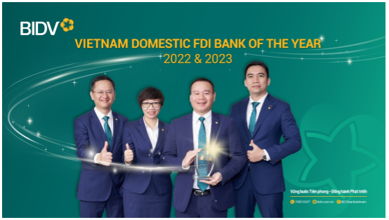 BIDV - Ngân hàng phục vụ khách hàng FDI tốt nhất Việt Nam năm 2023