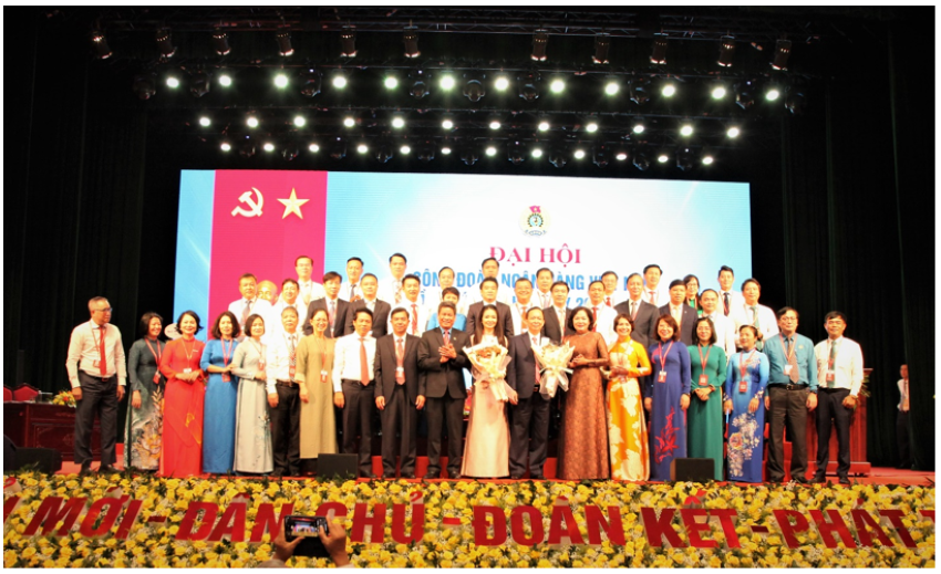 Đại hội Công đoàn Ngân hàng Việt Nam lần thứ VII, nhiệm kì 2023 - 2028 thành công tốt đẹp