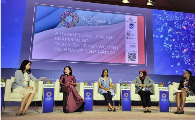 Thống đốc Nguyễn Thị Hồng tham dự sự kiện tiêu biểu về Vai trò của phụ nữ trong công cuộc số hóa bên lề Hội nghị Thường niên IMF/WB năm 2023