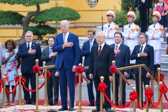 Lễ đón chính thức Tổng thống Hoa Kỳ Joe Biden - Ảnh 7.