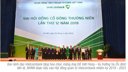                                     Vietcombank tổ chức thành công đại hội đồng cổ đông thường niên lần thứ 12, năm 2019