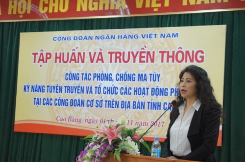                                     Công đoàn Ngân hàng Việt Nam: Tập huấn và truyền thông về phòng, chống ma tuý