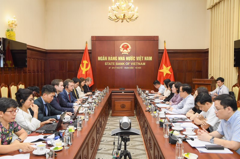Thống đốc Nguyễn Thị Hồng tiếp Đoàn Điều IV – Quỹ Tiền tệ Quốc tế