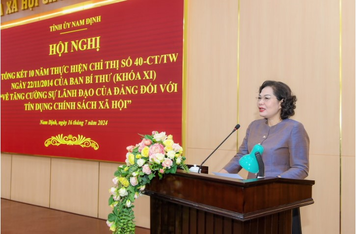 Tỉnh Nam Định thực hiện hiệu quả Chỉ thị số 40-CT/TW về tăng cường sự lãnh đạo của Đảng đối với công tác tín dụng chính sách xã hội