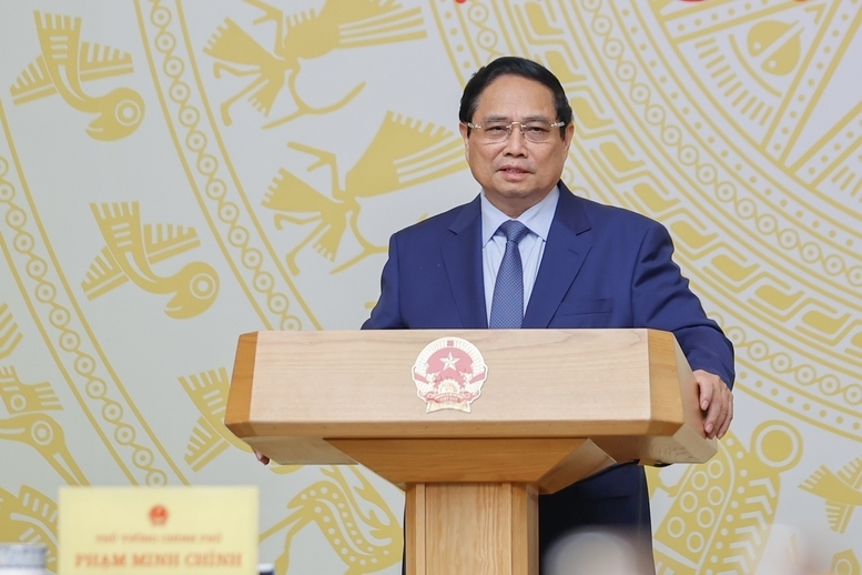 Thủ tướng Phạm Minh Chính, Trưởng Ban Chỉ đạo xây dựng Đề án phát triển kinh tế tư nhân đã chủ trì phiên họp lần thứ hai của Ban Chỉ đạo, tiếp tục cho ý kiến, hoàn thiện thêm một bước dự thảo Đề án để chuẩn bị trình Bộ Chính trị - Ảnh: VGP/Nhật Bắc