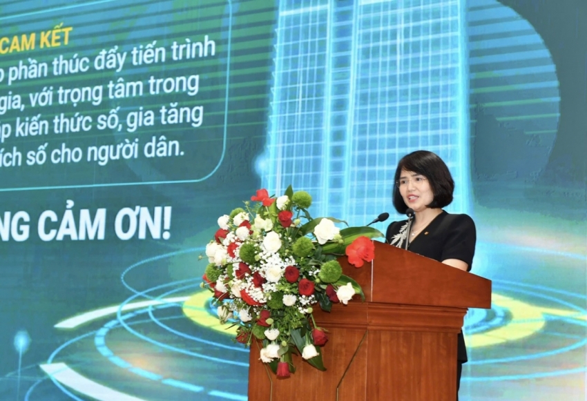 Bà Nguyễn Thị Quỳnh Giao - Phó Tổng Giám đốc BIDV chia sẻ về hành trình số hóa đồng hành cùng đất nước, người dân, khách hàng của BIDV