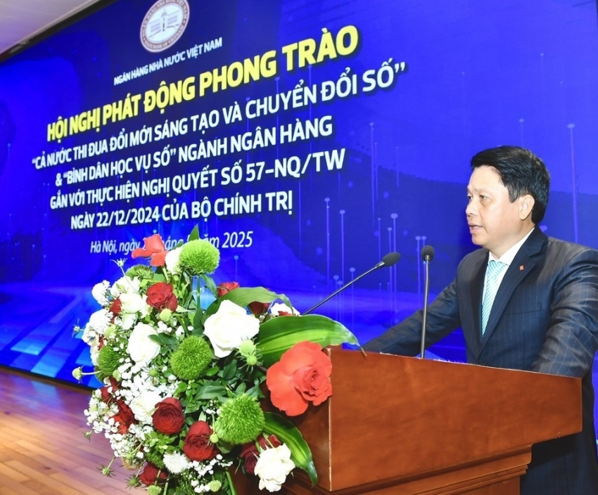 Phó Thống đốc NHNN Phạm Tiến Dũng cho biết Hội nghị hôm nay là hoạt động có ý nghĩa rất quan trọng trong triển khai thực hiện Nghị quyết số 57-NQ/TW của Bộ Chính trị.