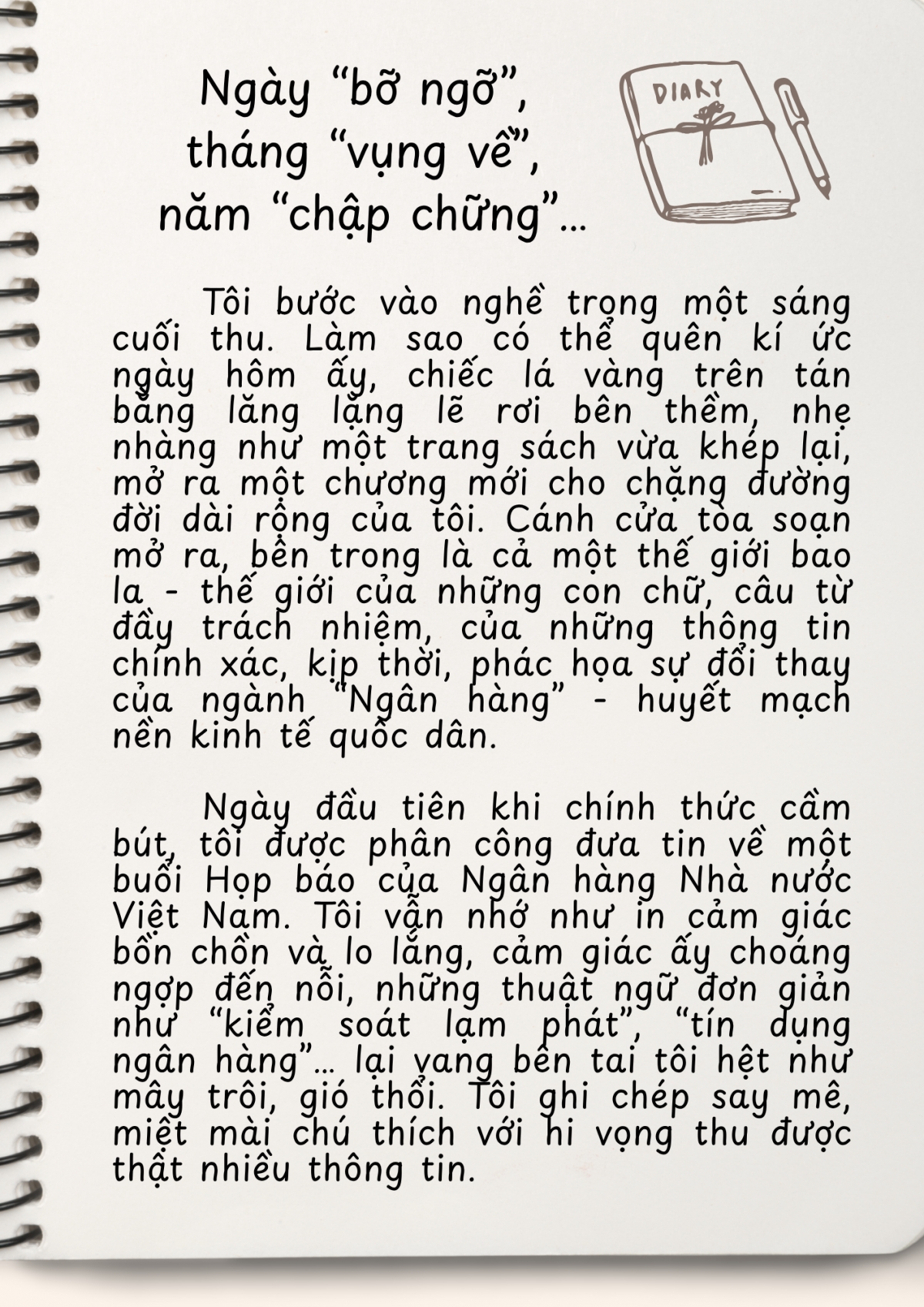 Nhật ký một người làm báo ngân hàng