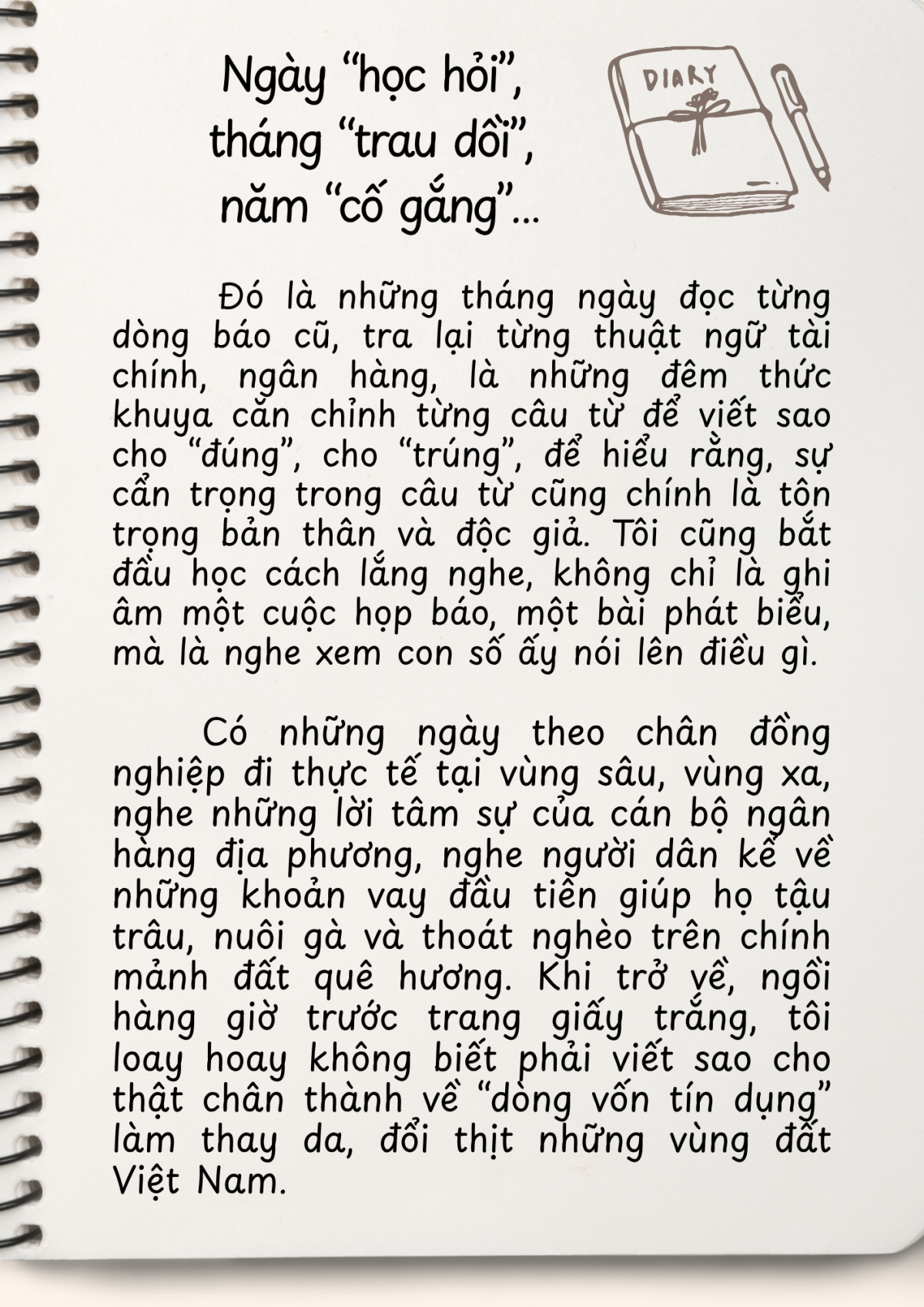 Nhật ký một người làm báo ngân hàng