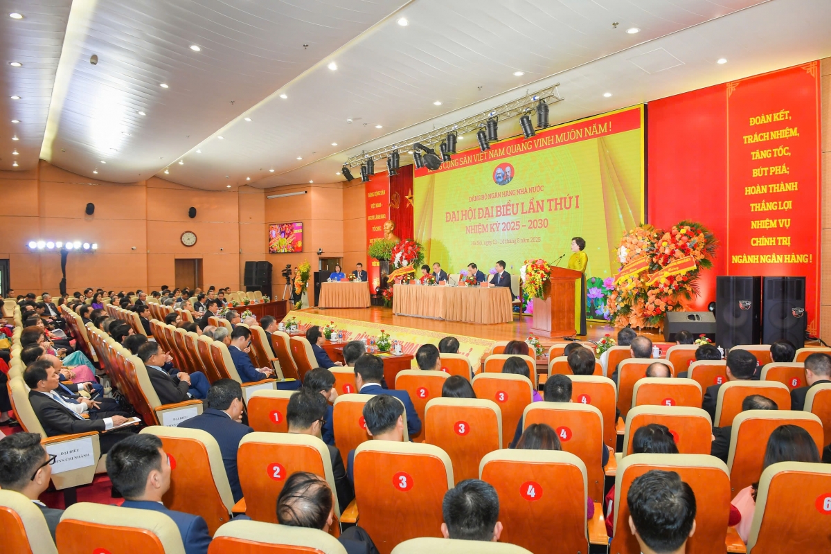 Đại hội đại biểu Đảng bộ Ngân hàng Nhà nước lần thứ I: Đoàn kết, trách nhiệm, đổi mới, sáng tạo, tăng tốc, bứt phá