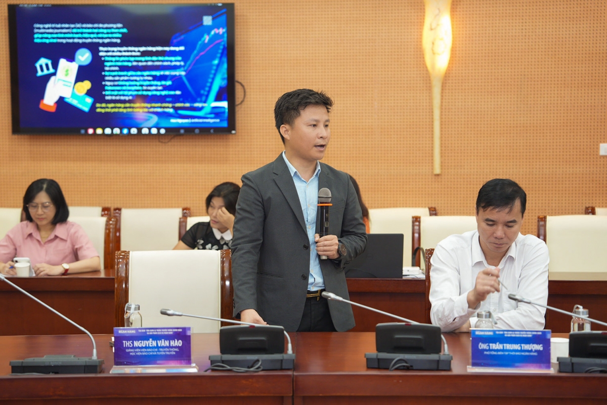 ThS. Nguyễn Văn Hào, Giảng viên Viện Báo chí - Truyền thông, Học viện Báo chí và Tuyên truyềnphát biểu tại tọa đàm