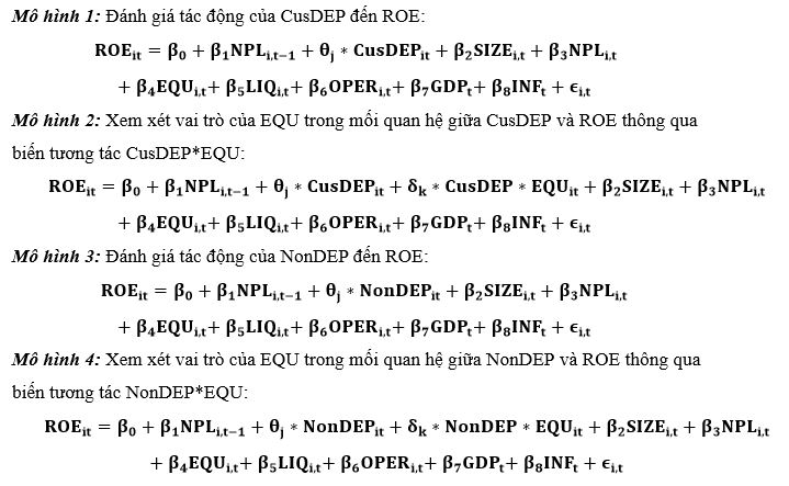 Tác động của cấu trúc nguồn vốn huy động đến khả năng sinh lời của các ngân hàng thương mại Việt Nam: Vai trò điều tiết của vốn chủ sở hữu Tác động của cấu trúc nguồn vốn huy động đến khả năng sinh lời của các ngân hàng thương mại Việt Nam: Vai trò điều tiết của vốn chủ sở hữu