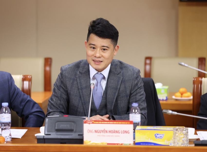 Ông Nguyễn Hoàng Long - Phó Tổng Giám đốc NAPAS phát biểu tại Toạ đàm