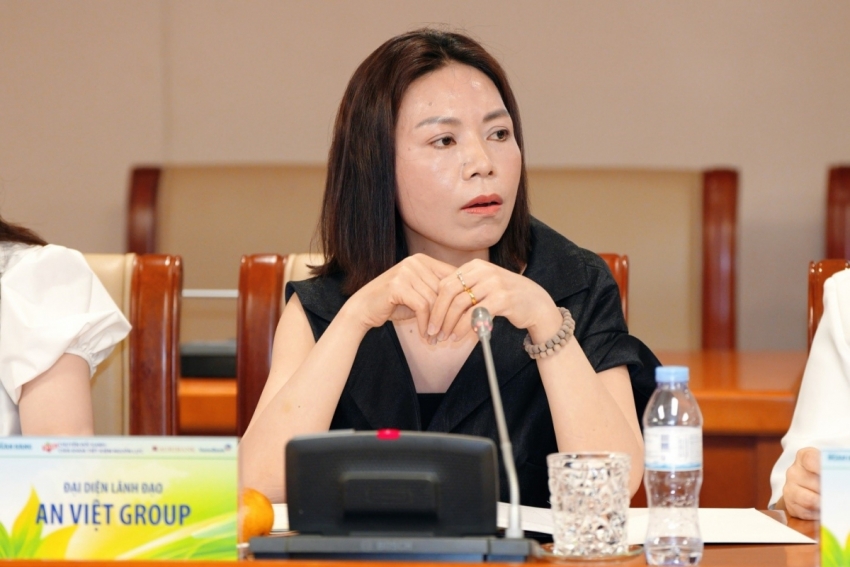 Bà Đỗ Kim Tuyến, CFO An Việt Group phát biểu tại Tọa đàm