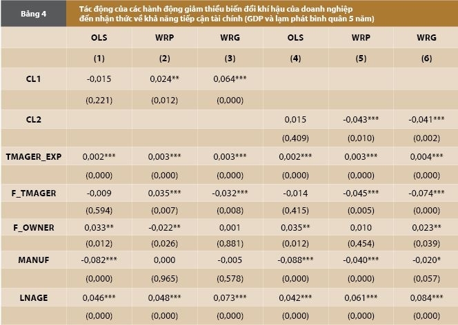 Hành động giảm thiểu biến đổi khí hậu và nghịch lý tiếp cận tài chính của doanh nghiệp: Bằng chứng quốc tế và hàm ý cho Việt Nam Hành động giảm thiểu biến đổi khí hậu và nghịch lý tiếp cận tài chính của doanh nghiệp: Bằng chứng quốc tế và hàm ý cho Việt Nam