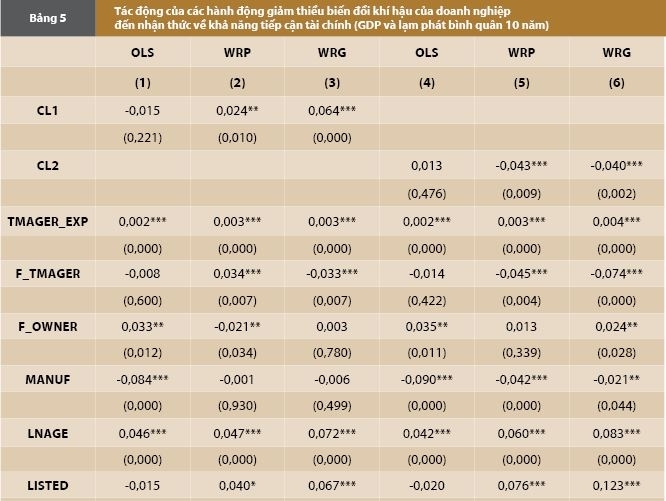 Hành động giảm thiểu biến đổi khí hậu và nghịch lý tiếp cận tài chính của doanh nghiệp: Bằng chứng quốc tế và hàm ý cho Việt Nam Hành động giảm thiểu biến đổi khí hậu và nghịch lý tiếp cận tài chính của doanh nghiệp: Bằng chứng quốc tế và hàm ý cho Việt Nam