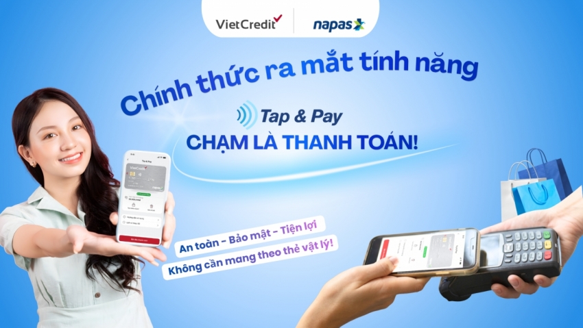 Tính năng Napas Tap & Pay vừa chính thức ra mắt với khách hàng thẻ tín dụng trên ứng dụng VietCredit Tính năng Napas Tap & Pay vừa chính thức ra mắt với khách hàng thẻ tín dụng trên ứng dụng VietCredit