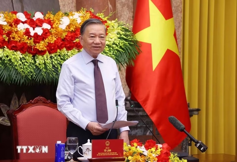 Tổng Bí thư, Chủ tịch nước Tô Lâm: Báo chí phải bám sát thực tiễn, tôn trọng sự thật, lấy lợi ích của nhân dân làm điểm xuất phát - Ảnh: TTXVN