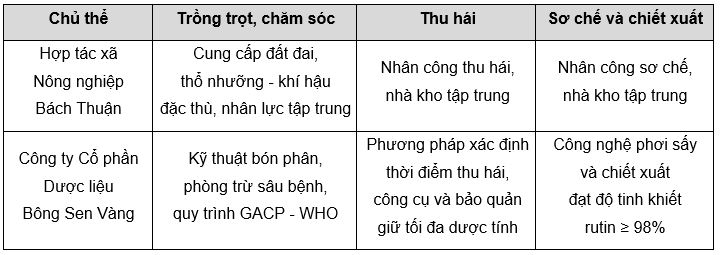 Nguồn: Tổng hợp từ hợp đồng liên kết giữa hai bên giai đoạn 2021 - 2024 Nguồn: Tổng hợp từ hợp đồng liên kết giữa hai bên giai đoạn 2021 - 2024