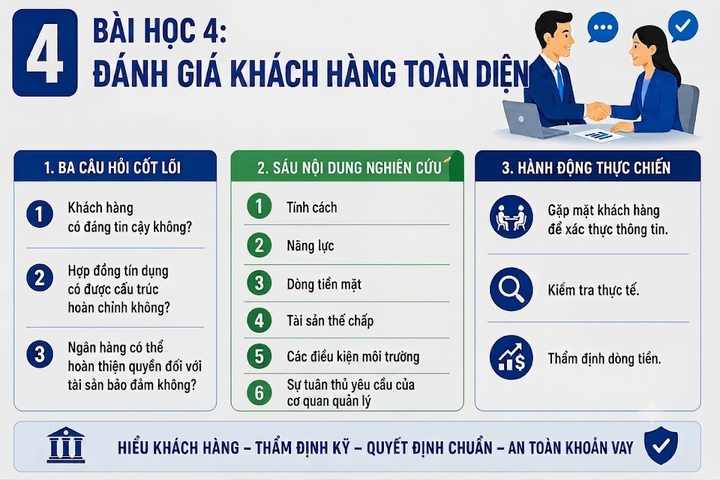 10 bài học vàng trong quản lý tín dụng và cách áp dụng vào thực tiễn